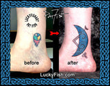 Pictish V-Rod Crescent cover-up Tattoo Design 