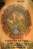Thistle and Shamrocks Celtic Tattoo Design 2
