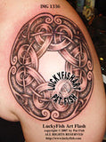 Viking Shield Warrior Tattoo Design 