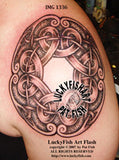 Viking Shield Warrior Tattoo Design