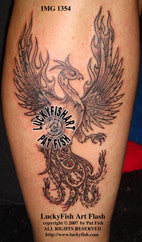 Victory Phoenix Tattoo Design 1