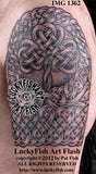 Celtic Shamrock Sleeve Tattoo Design