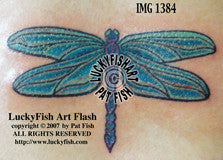 Dragonfly Tattoo with Evolved Nymph Design