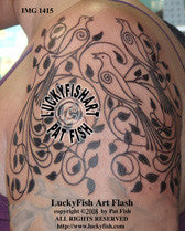 Bird Song Tattoo Design 1