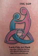 Mother and Child Reunion Celtic Tattoo Design 1