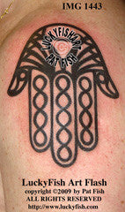 Moroccan Hamsa Tattoo Design 1