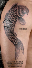 Leaping Koi Japanese Tattoo Design 1