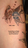 Fancy Goldfish Tattoo Design 2