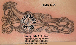 Fetching Celtic Dog Tattoo Design 1