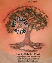 Whispered Secrets Tree Tattoo Design 1