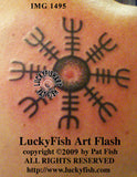 Helm of Awe Viking Tattoo Design 2