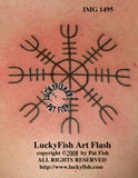 Helm of Awe Viking Tattoo Design 1
