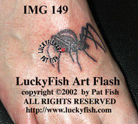 Black Widow Spider Tattoo Design 1