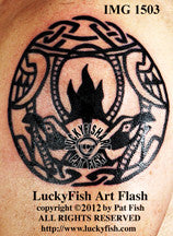 Phoenix Egg Tribal Tattoo Design 1