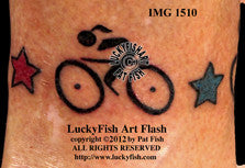Bike Anklet Cycling Tattoo Design 1