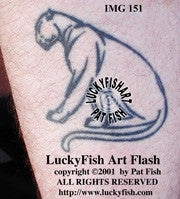 Sleek Panther Classic Tattoo Design 1