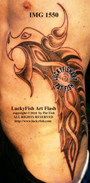 Orc Dragon Celtic Viking Tattoo Design 1