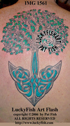 Anchored Tree Celtic Tattoo Design