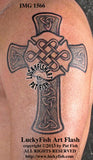 Eternal Vigilance Cross Celtic Tattoo Design 1