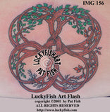 Runic Knotted Tree Celtic Tattoo Design 3