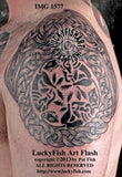 Wolfhound Shouldercap Celtic Tattoo Design 1