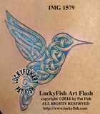 Celtic Hummingbird Bird Tattoo Design 
