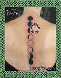 Moon Phases Tattoo Design 2