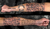 Elbow Armor Celtic Tattoo Design 1