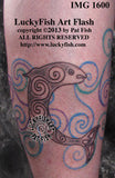 Spiral Salmon Celtic Tattoo Design 1