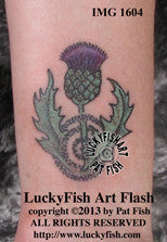 Thistle Magic Scottish Tattoo Design 1