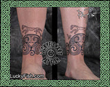 Uffington Cuff Celtic Tattoo Design 3