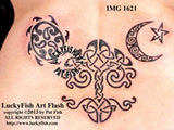 Celestial Tableau Tribal Celtic Tattoo Design 1