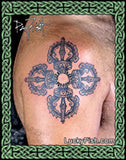 Double Vajra Hindu Tattoo Design 2