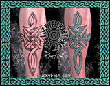 Shielding Cross Celtic Tattoo Design 2