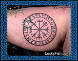 Vegvisir Icelandic Tattoo Design 2