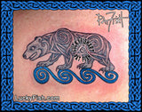Celtic Pictish Bear Tattoo Design 2