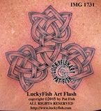 Love Triangle Celtic Tattoo Design 1