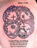 Runic Knotted Tree Celtic Tattoo Design 1