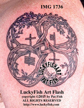 Runic Knotted Tree Celtic Tattoo Design 1