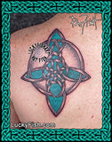 Dreamcatcher Celtic Knot Indian Tattoo Design  