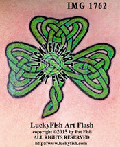 Trinity Shamrock Tattoo Design 