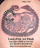 Knowth Kerbstone Torc Tattoo Design 1