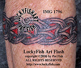 Viking Link Band Double Tattoo Design