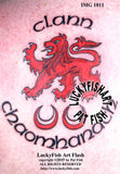 Clan Heraldic Lion Tattoo Design