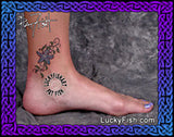 Seaweed Sea Star Starfish Girly Tattoo Design