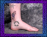 Sea Star Girly Starfish Seaweed Tattoo Design