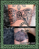 Triple Pictish Disk Tattoo Design