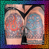 Matching Half-sleeve Knotwork Celtic Tattoo Design