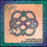 Celtic Infinite Hearts Love Tattoo Design
