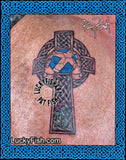 Scottish Soccer Celtic Cross Tattoo Design